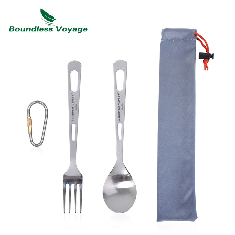 Kit de Couverts de Camping en Titane
