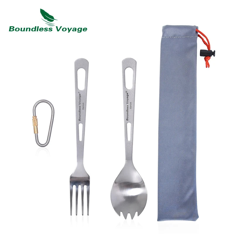 Kit de Couverts de Camping en Titane