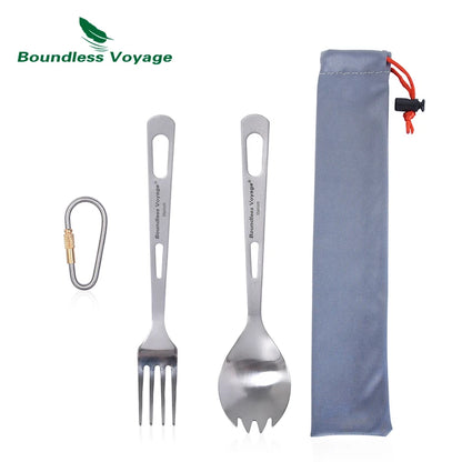Kit de Couverts de Camping en Titane