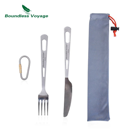 Kit de Couverts de Camping en Titane