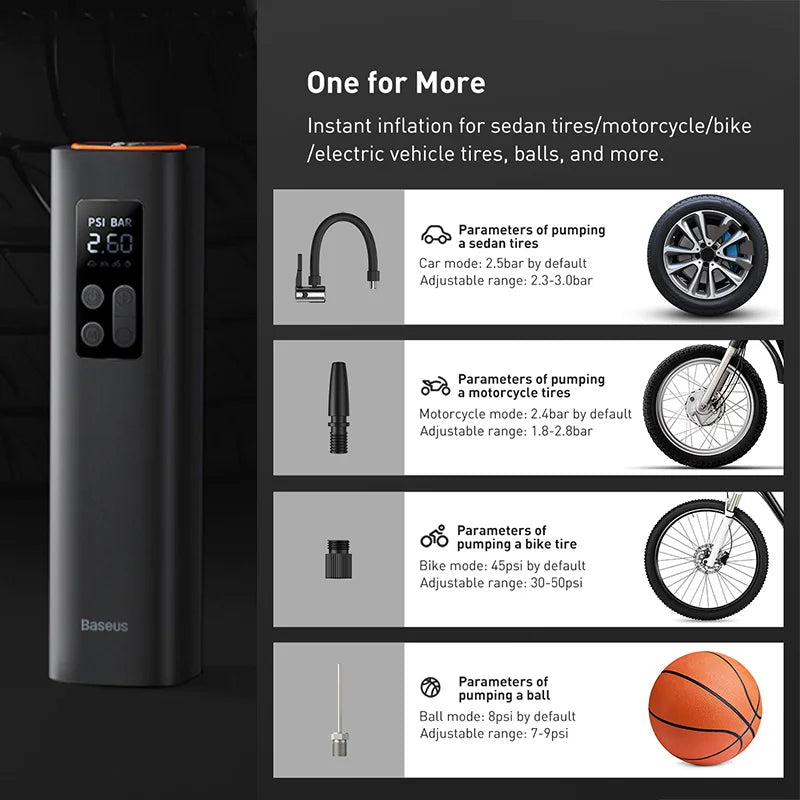 Compresseur d'Air Portable Baseus Mini