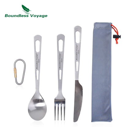 Kit de Couverts de Camping en Titane
