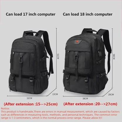 Travel Backpack Large Capacity Expandable Boarding Luggage Bag Leisure Fashion Multi Compartment Storage Waterproof Backpacks