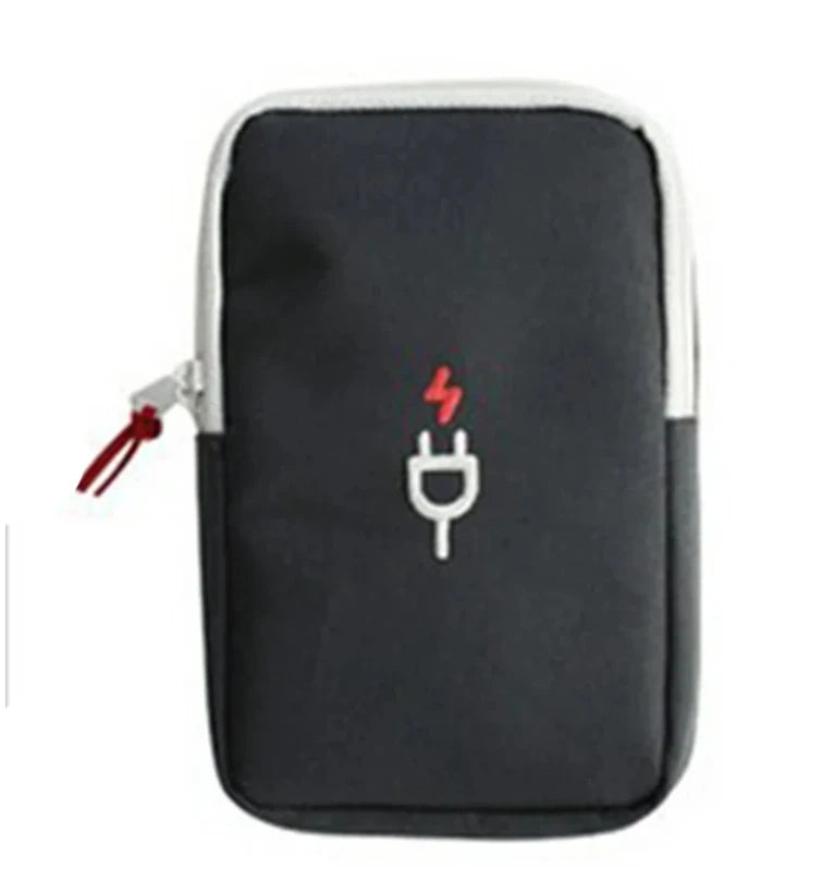 Travel Gadget Organizer Bag Portable digital cable bag Electronics Accessories Storage Carrying Case Pouch for USB power Bank