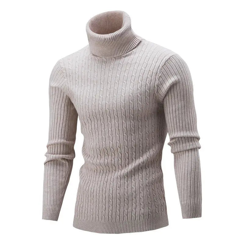 Pull col roulé homme – Maille épaisse