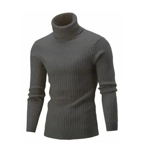 Pull col roulé homme – Maille épaisse