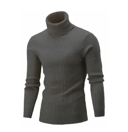 Pull col roulé homme – Maille épaisse