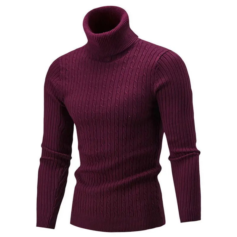 Pull col roulé homme – Maille épaisse