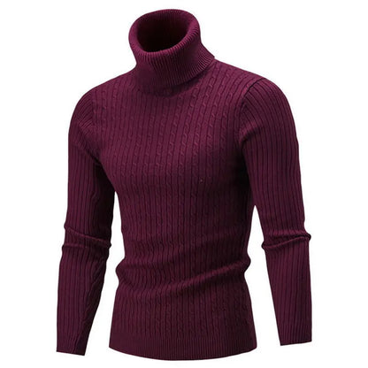 Pull col roulé homme – Maille épaisse
