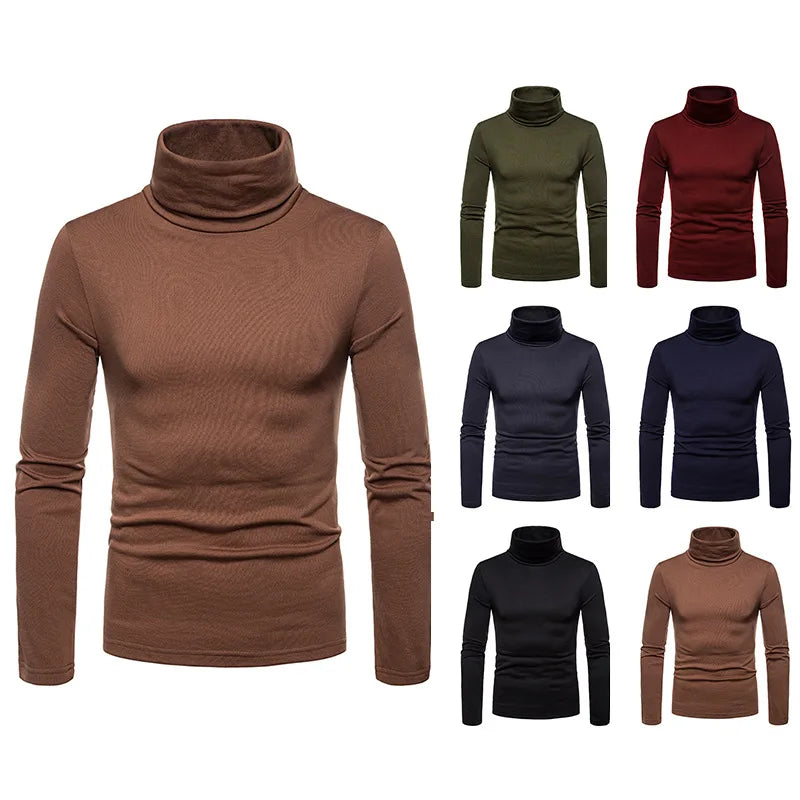 Pull col roulé homme – Maille épaisse