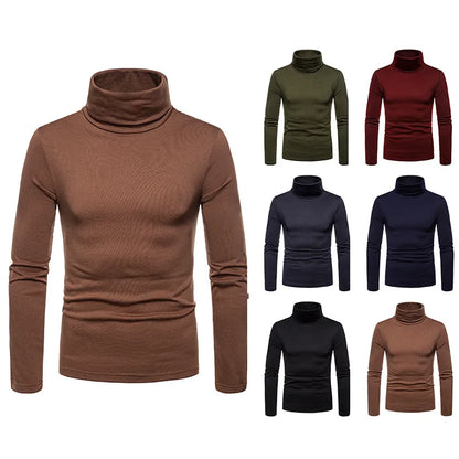 Pull col roulé homme – Maille épaisse
