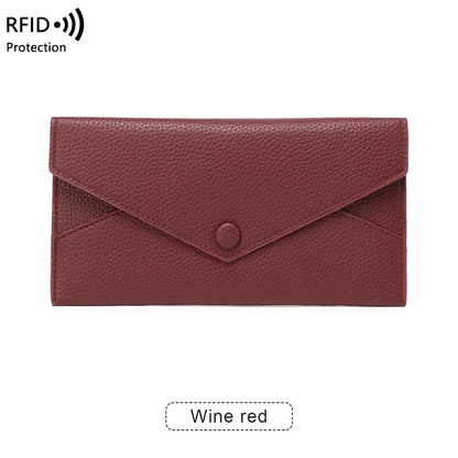 Portefeuille Long Anti-Vol RFID pour Femme