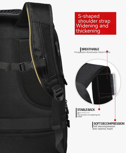 Travel Backpack Large Capacity Expandable Boarding Luggage Bag Leisure Fashion Multi Compartment Storage Waterproof Backpacks