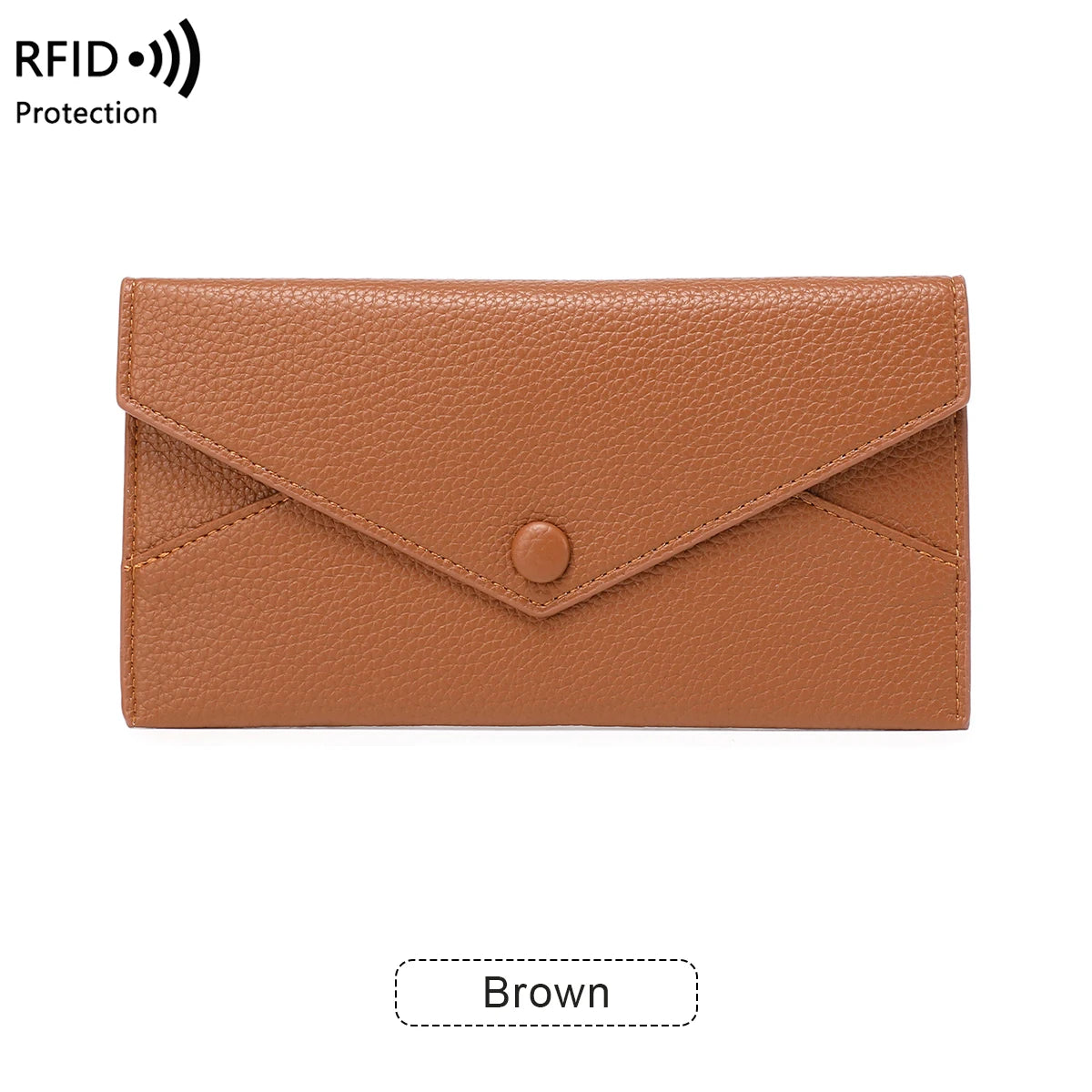 Portefeuille Long Anti-Vol RFID pour Femme