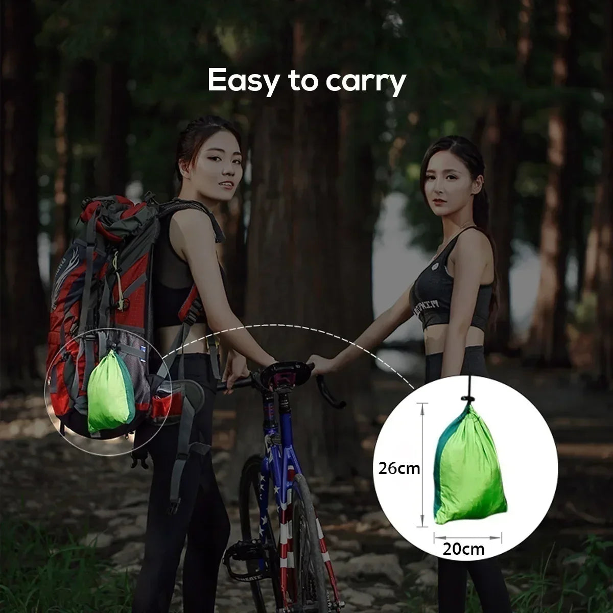 Hamac de Camping Ultra léger en Nylon Parachute avec Moustiquaire