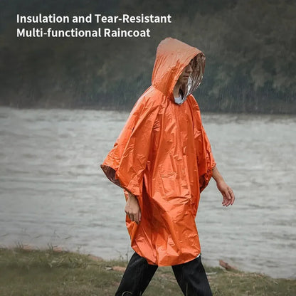 Poncho / Couverture de Survie d'Urgence Multifonctionnel