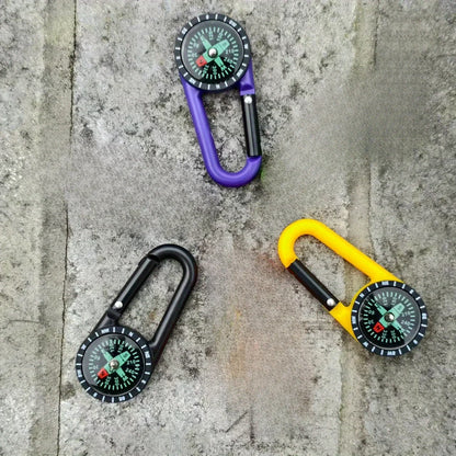 Mini Boussole Portable d'Extérieur avec Mousqueton