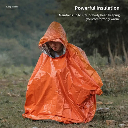Poncho / Couverture de Survie d'Urgence Multifonctionnel