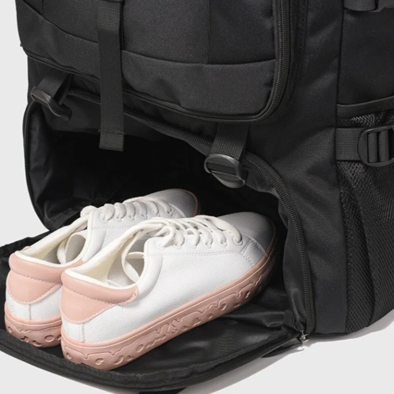 Travel Backpack Large Capacity Expandable Boarding Luggage Bag Leisure Fashion Multi Compartment Storage Waterproof Backpacks