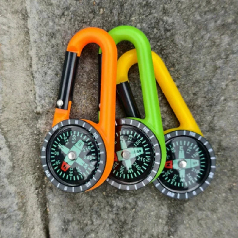 Mini Boussole Portable d'Extérieur avec Mousqueton