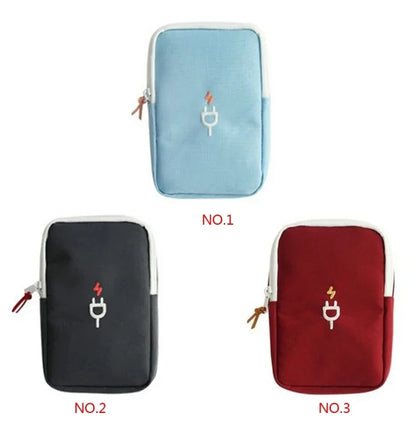 Travel Gadget Organizer Bag Portable digital cable bag Electronics Accessories Storage Carrying Case Pouch for USB power Bank