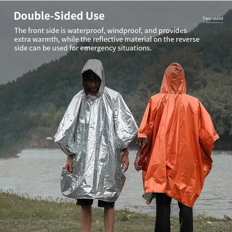 Poncho / Couverture de Survie d'Urgence Multifonctionnel