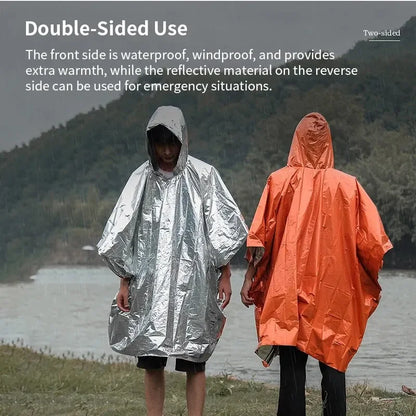 Poncho / Couverture de Survie d'Urgence Multifonctionnel