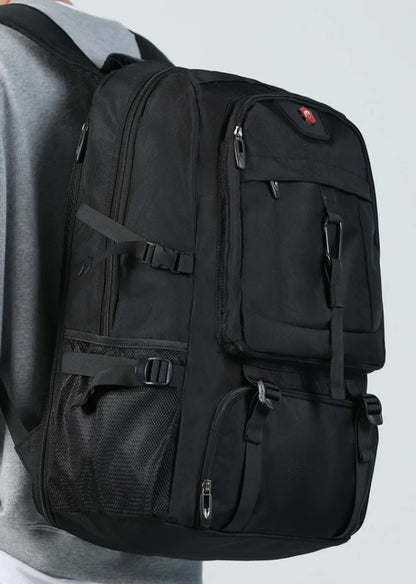 Travel Backpack Large Capacity Expandable Boarding Luggage Bag Leisure Fashion Multi Compartment Storage Waterproof Backpacks
