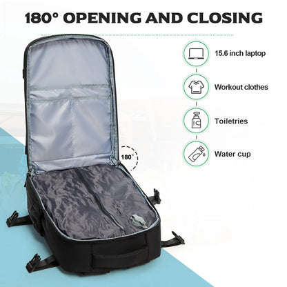 Travel Essentials Vacuum Storage Bag, Carry on Vacuum Compression Travel Backpack For Hiking, Compressed Space Saving Clothes
