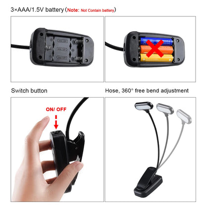 Lampe de lecture LED portable – Lumière douce et orientable