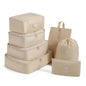 7-piece travel storage bag, portable bag, trendy bag, folding, storage, handbag, packaging box set, convenient for travel