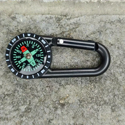 Mini Boussole Portable d'Extérieur avec Mousqueton