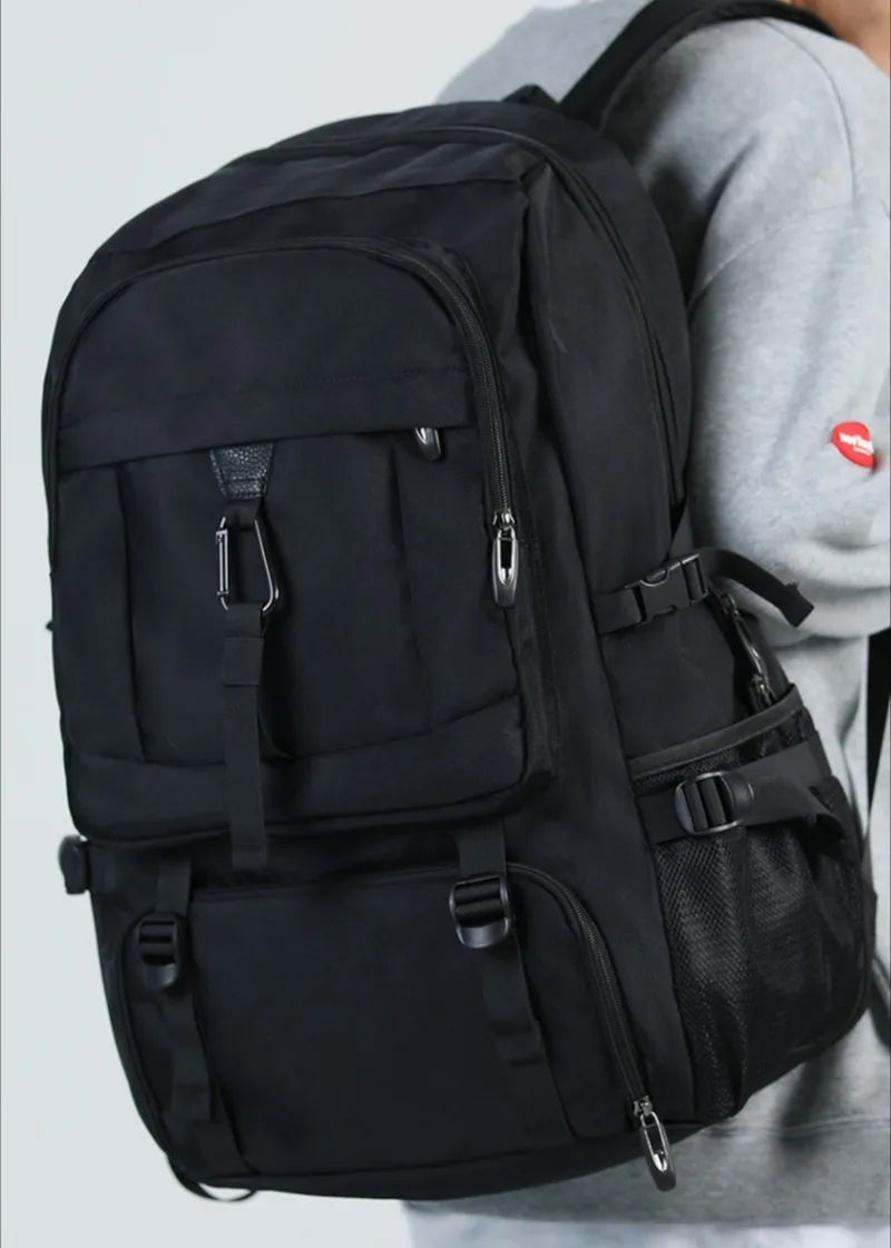 Travel Backpack Large Capacity Expandable Boarding Luggage Bag Leisure Fashion Multi Compartment Storage Waterproof Backpacks