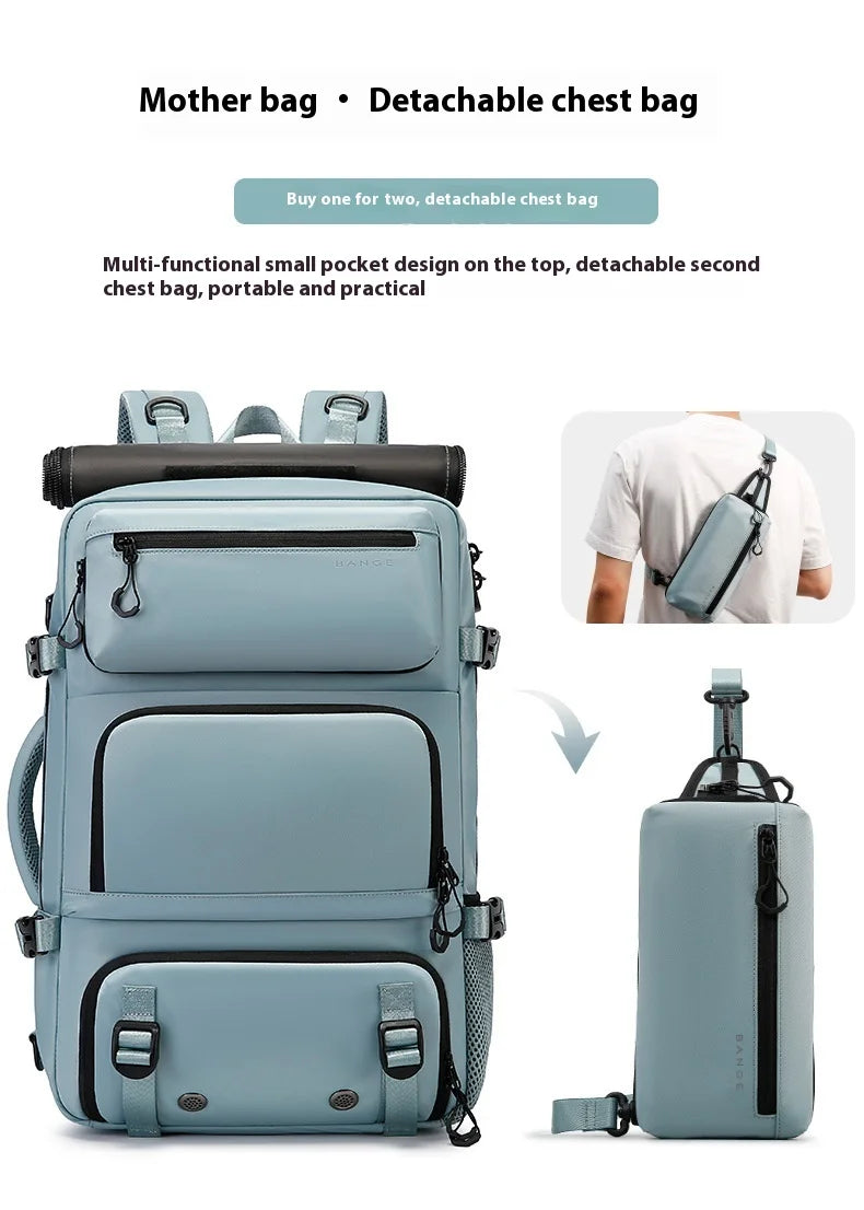 Bange Travel bag For Men Large Capacity  Femal Business Backpack With Shoe Compartment Waterproof Anti-theft Backpacks