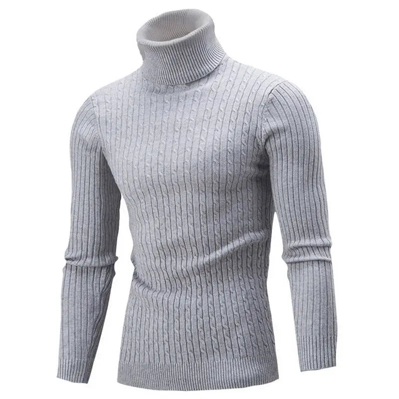 Pull col roulé homme – Maille épaisse