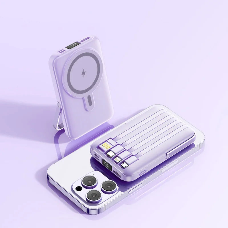 Batterie Externe Magnétique 50000mAh avec Support