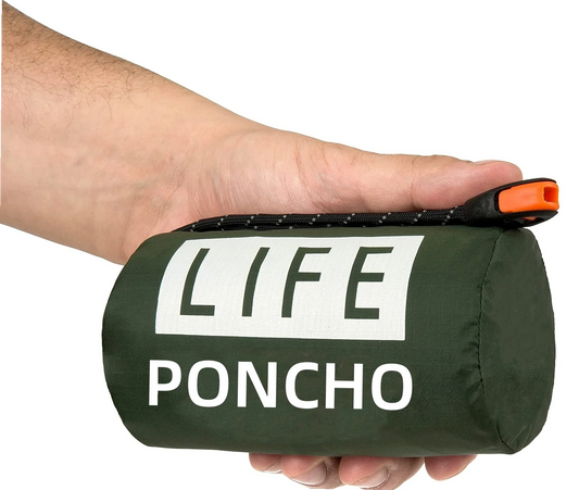 Poncho de Pluie / Couverture de Survie Thermique d'Urgence