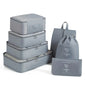 7-piece travel storage bag, portable bag, trendy bag, folding, storage, handbag, packaging box set, convenient for travel