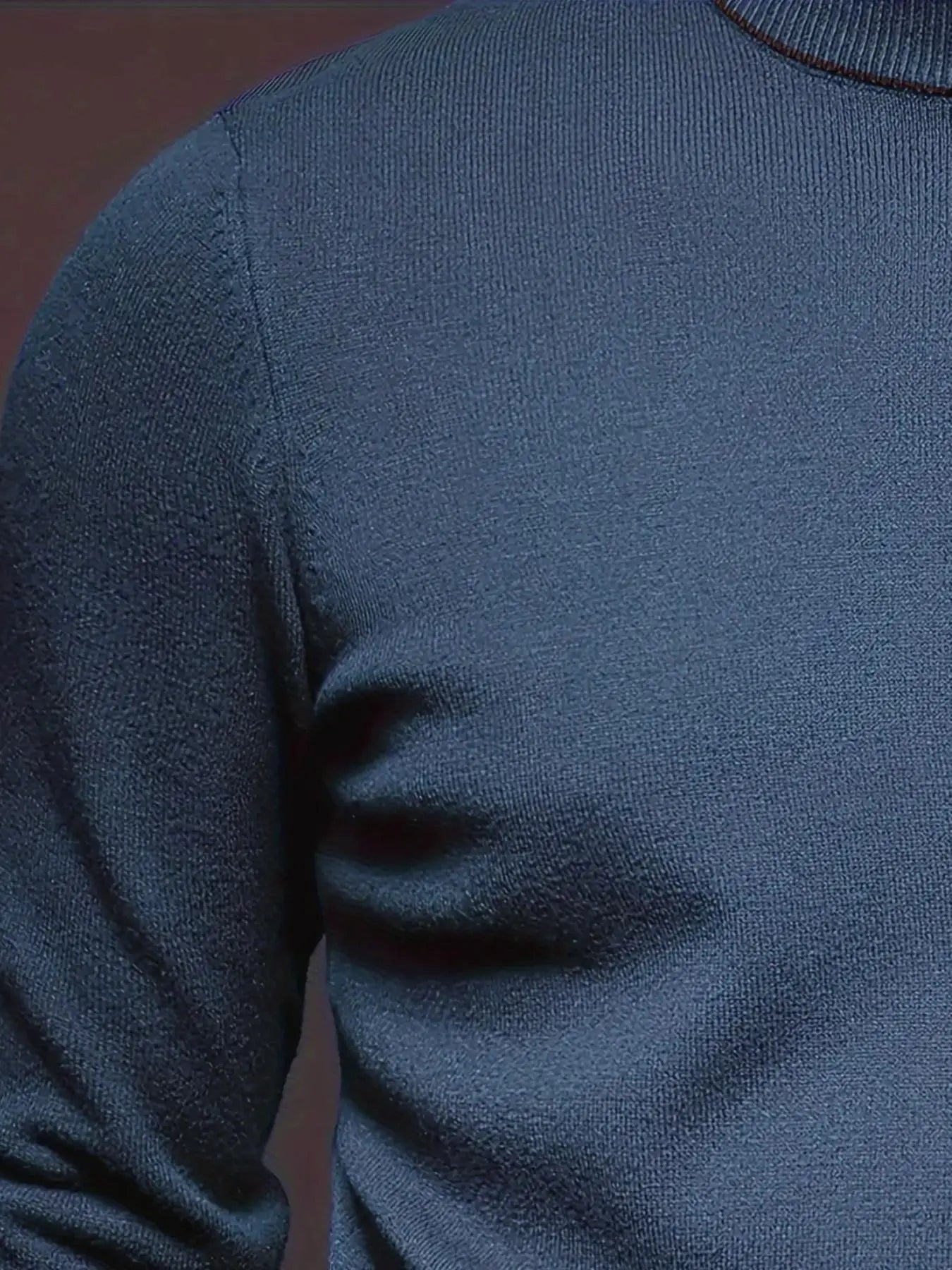 Pull chaud homme – Col rond, coupe slim, hiver