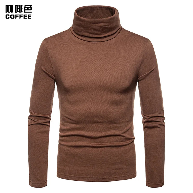 Pull col roulé homme – Maille épaisse