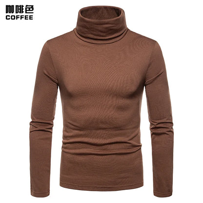 Pull col roulé homme – Maille épaisse