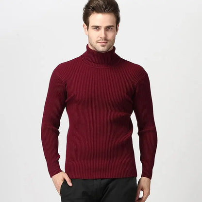 Pull col roulé homme – Maille épaisse