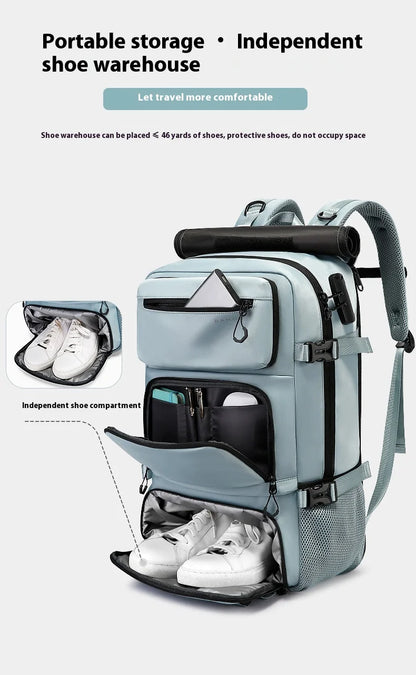 Bange Travel bag For Men Large Capacity  Femal Business Backpack With Shoe Compartment Waterproof Anti-theft Backpacks