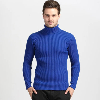 Pull col roulé homme – Maille épaisse