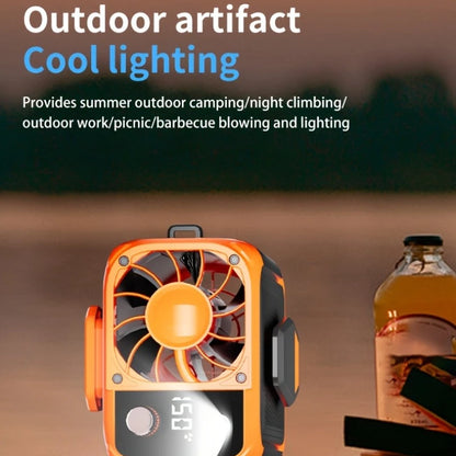 Batterie Externe Portable 5000mAh avec Lampe LED et Ventilateur Intégré