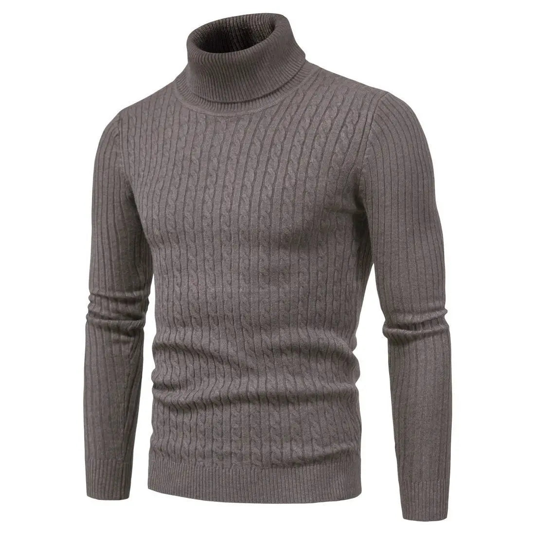 Pull col roulé homme – Maille épaisse