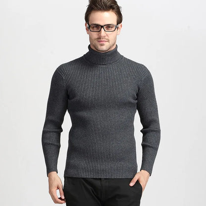Pull col roulé homme – Maille épaisse
