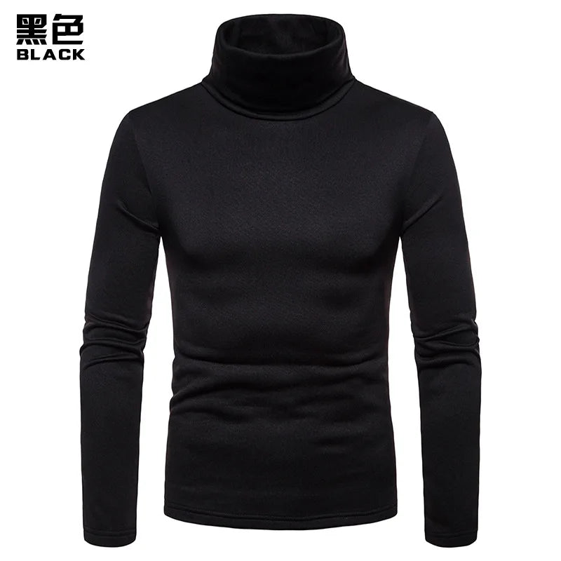 Pull col roulé homme – Maille épaisse