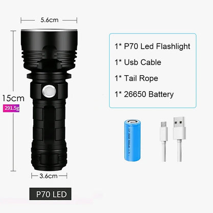 Lampe Torche Tactique Ultra-Puissante