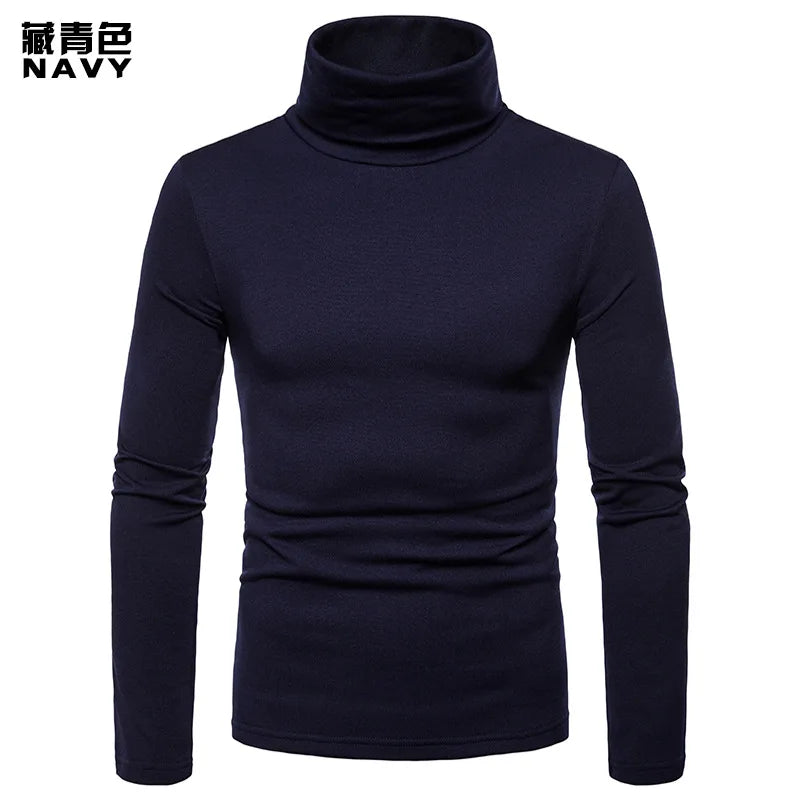 Pull col roulé homme – Maille épaisse